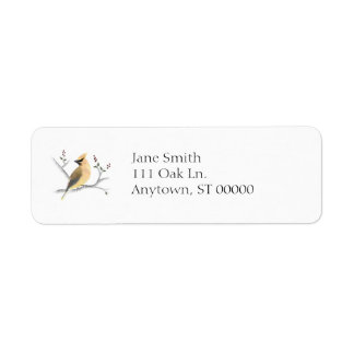 Étiquettes de adresse de cirage de cèdre d'aquarel