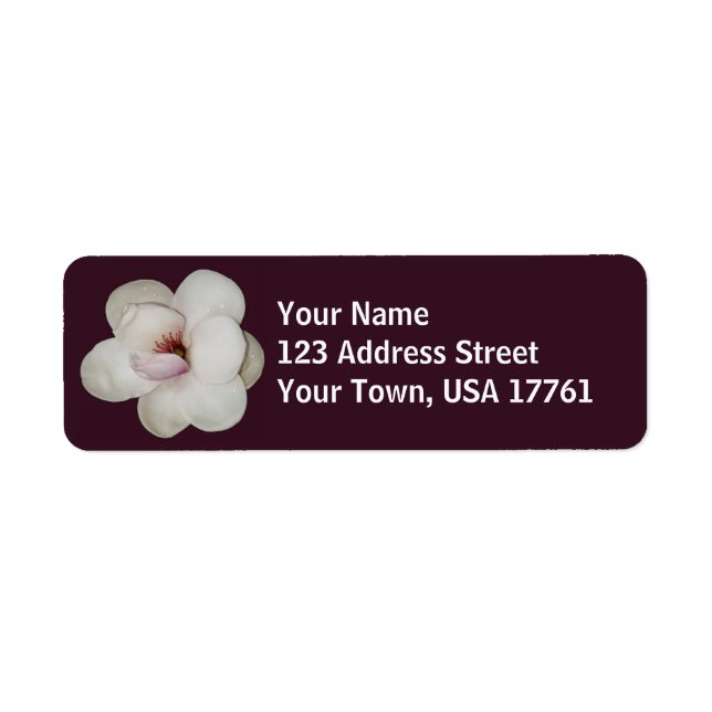Étiquettes de adresse de fleurs Lotus (Devant)