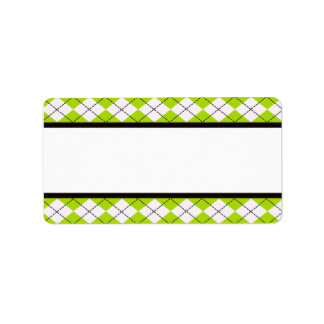 Étiquettes de adresse de Jacquard à la chaux