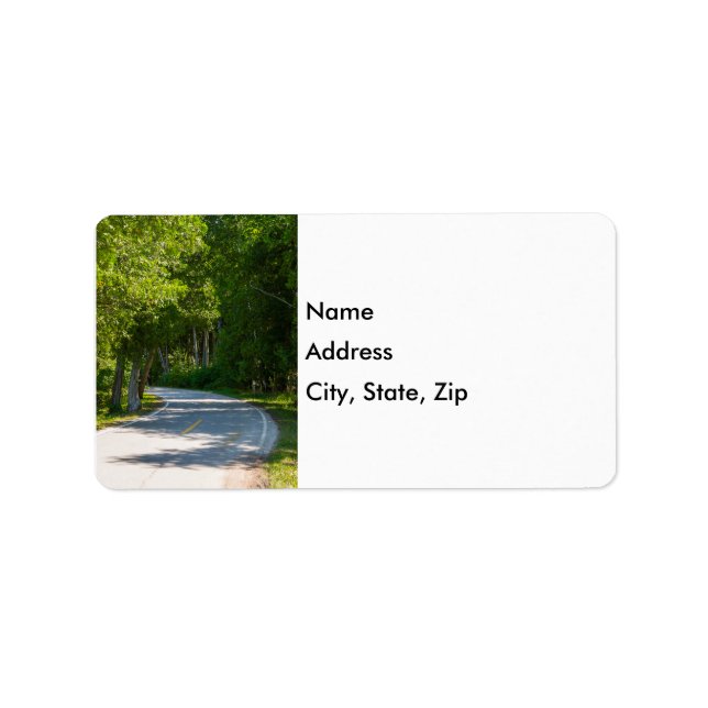 Étiquettes de adresse de la promenade Côté Lac Mac (Devant)