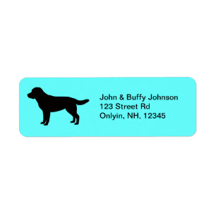 Étiquettes de adresse de labrador retriever