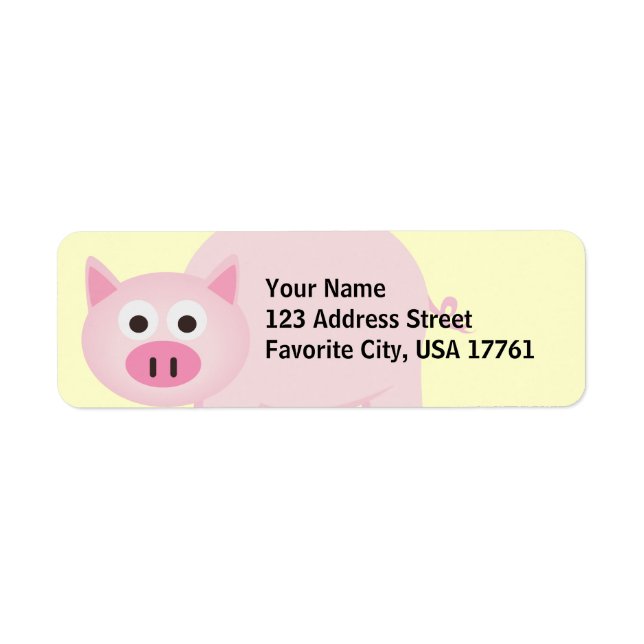 Étiquettes de adresse de Little Piggy (Devant)