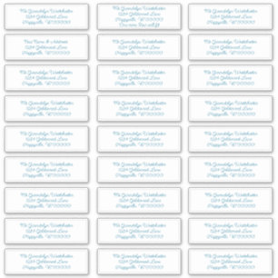 Étiquettes de adresse de messagerie individuels bl