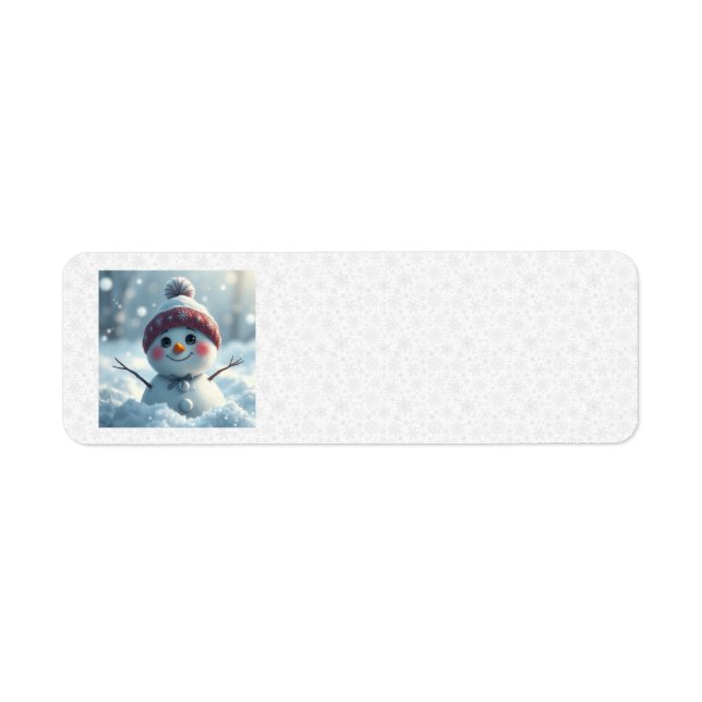 Étiquettes de adresse de neige (Devant)