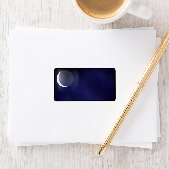 Étiquettes de adresse de Night Sky Galaxy (En situation)