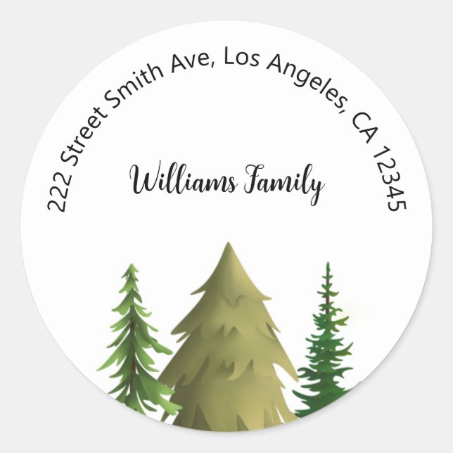 Étiquettes de adresse de Noël (Devant)