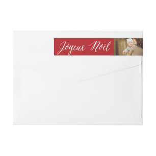 Étiquettes de adresse de Noël de photo de