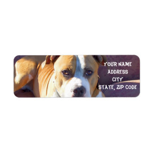Étiquettes de adresse de Pitbull