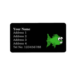 Étiquettes de adresse de poissons souriants (M)