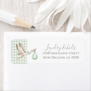 Étiquettes de adresse de Preppy Southern Green Sto