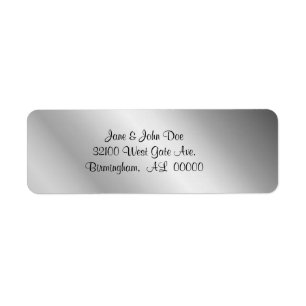 Étiquettes de adresse de regard d'étain