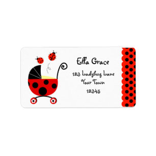 Étiquettes de adresse de retour de baby shower de