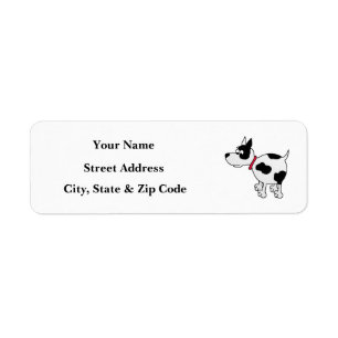 Étiquettes de adresse de retour de chiot