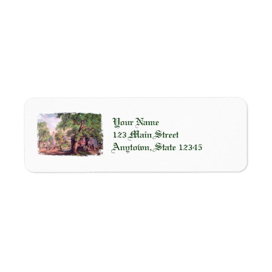 Étiquettes de adresse de retour de forgeron de