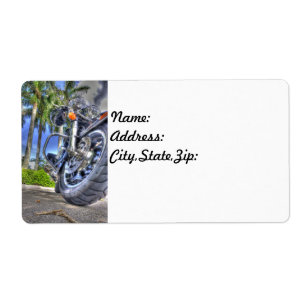 Étiquettes de adresse de retour de moto