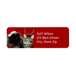 Étiquettes de adresse de retour de Noël