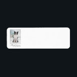 Étiquettes de adresse de retour de Noël de border<br><div class="desc">Ces étiquettes de adresse de retour de Noël sont un match parfait pour nos cartes de Noël de border collie. CUSTOMISEZ-LES MAINTENANT ! avec votre adresse - ou plus tard avec votre ordinateur personnel et imprimante.</div>