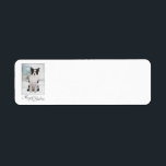 Étiquettes de adresse de retour de Noël de border<br><div class="desc">Ces étiquettes de adresse de retour de Noël sont un match parfait pour nos cartes de Noël de border collie. CUSTOMISEZ-LES MAINTENANT ! avec votre adresse - ou plus tard avec votre ordinateur personnel et imprimante.</div>