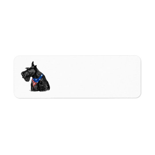 Étiquettes de adresse de retour de SCOTTIE
