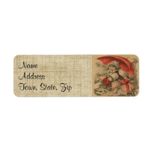 Étiquettes de adresse de retour victoriens de