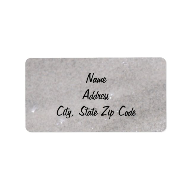 Étiquettes de adresse de sable (Devant)
