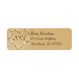 Étiquettes de adresse de Seashell Love