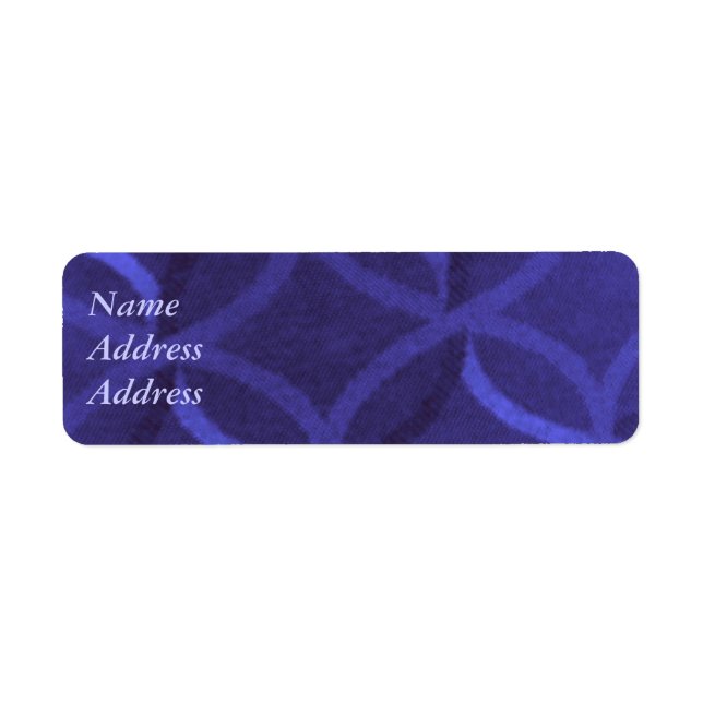 Étiquettes de adresse de tourbillon violet (Devant)