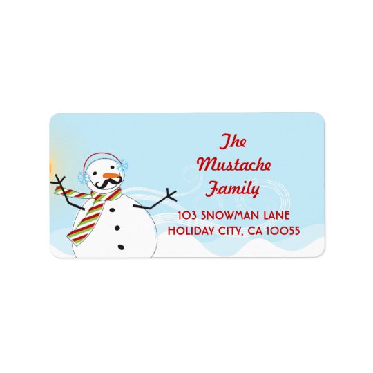 Étiquettes de adresse de vacances de Noël de