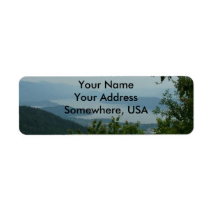 Étiquettes de adresse de vue de lac