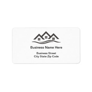 Étiquettes de adresse d'entreprise en construction