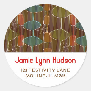 Étiquettes de adresse des Pods rétro