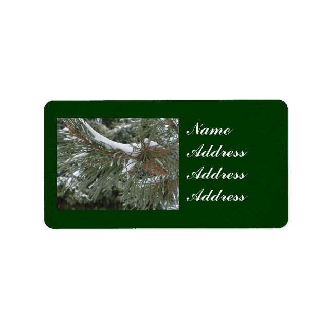 Étiquettes de adresse d'hiver (Devant)