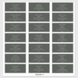 Étiquettes de adresse d'hôtes Dark Green