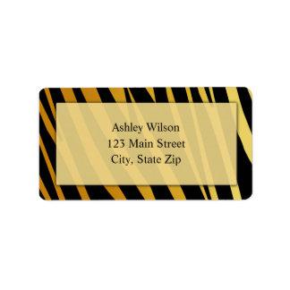 Étiquettes de adresse d'impression Tiger