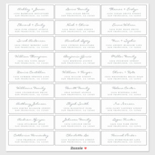 Étiquettes de adresse d'invités Mariages personnal
