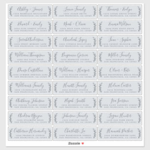 Étiquettes de adresse d'invités Mariages personnal