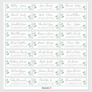 Étiquettes de adresse d'invités Mariages personnal