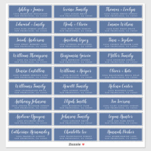 Étiquettes de adresse d'invités Mariages personnal