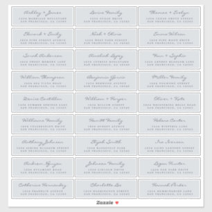 Étiquettes de adresse d'invités Mariages personnal