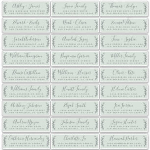 Étiquettes de adresse d'invités Mariages personnal
