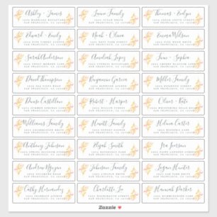 Étiquettes de adresse d'invités Mariages personnal