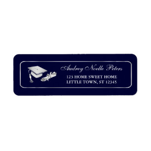 Étiquettes de adresse diplômés de la marine et de