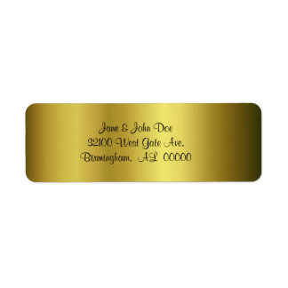 Étiquettes de adresse d'or