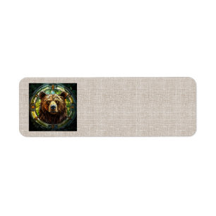 Étiquettes de adresse d'ours