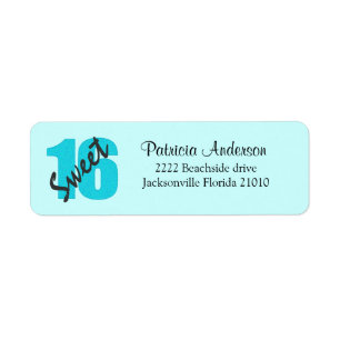 Étiquettes de adresse du bonbon 16