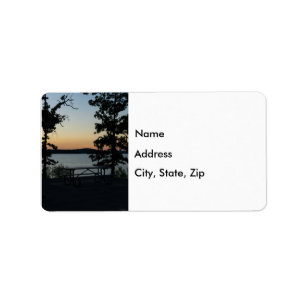 Étiquettes de adresse du coucher de soleil de silh