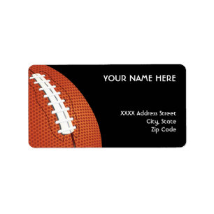 Étiquettes de adresse du football