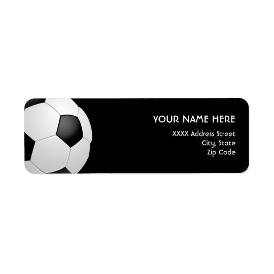 Étiquettes de adresse du football