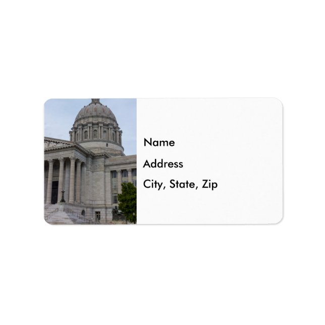 Étiquettes de adresse du Missouri Capitol (Devant)