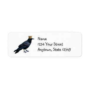 Étiquettes de adresse du Roi Return de Raven